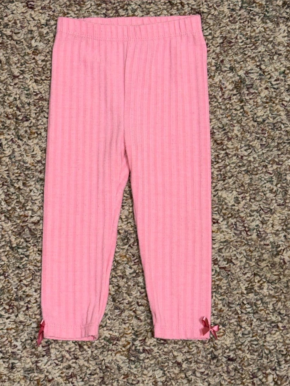 Pink Girls size 12 month pants Ribbed Pants leggings